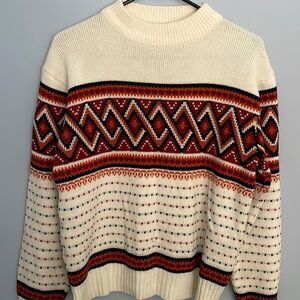 Vintage Snowdrift Acrylic Medium Sweater